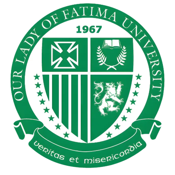 Our Lady of Fatima University logo